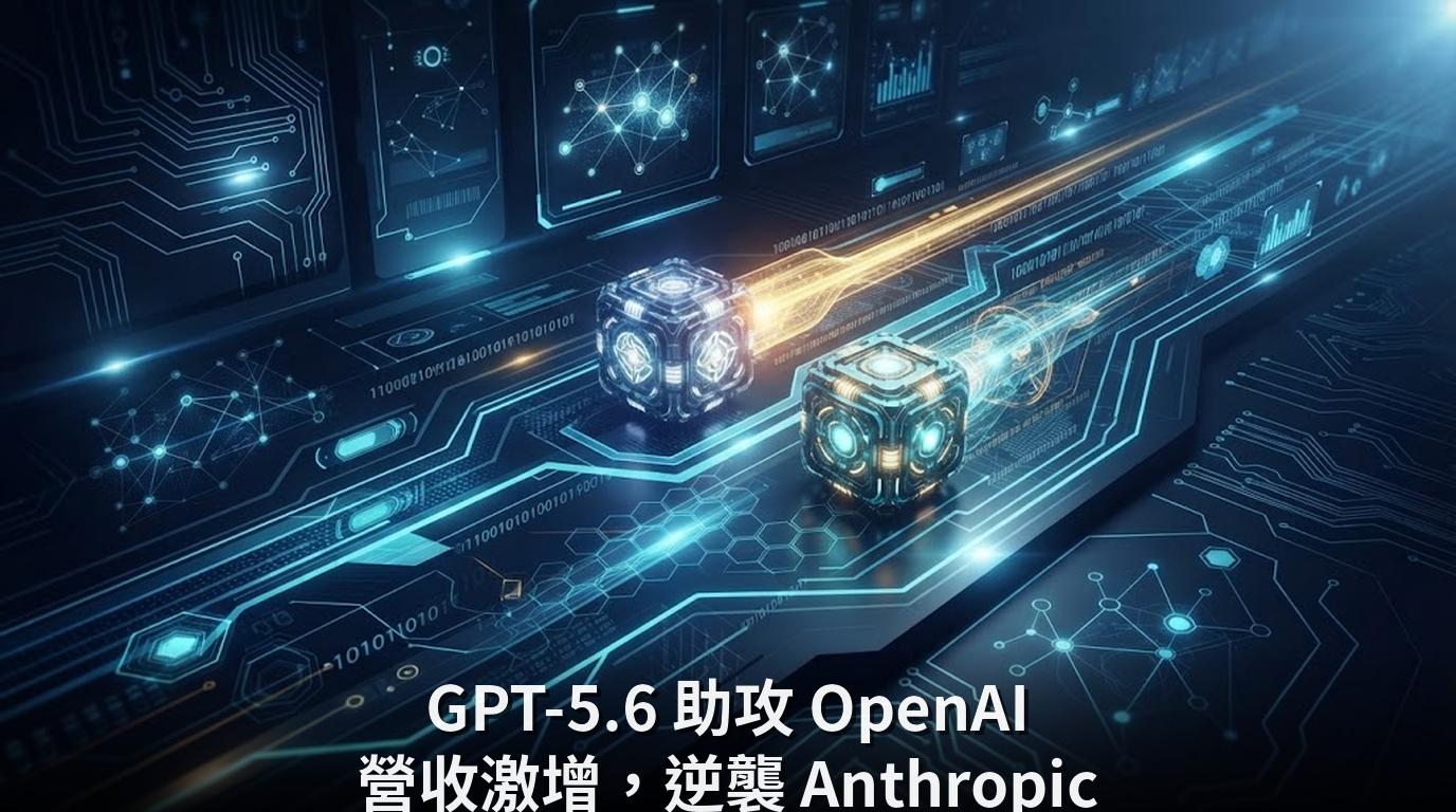 GPT-5.6 助攻 OpenAI 營收激增，逆襲 Anthropic