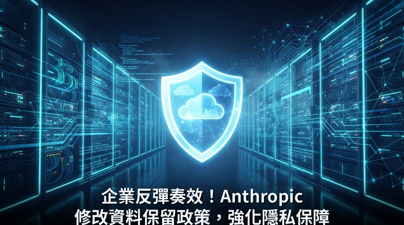 企業反彈奏效！Anthropic 修改資料保留政策，強化隱私保障