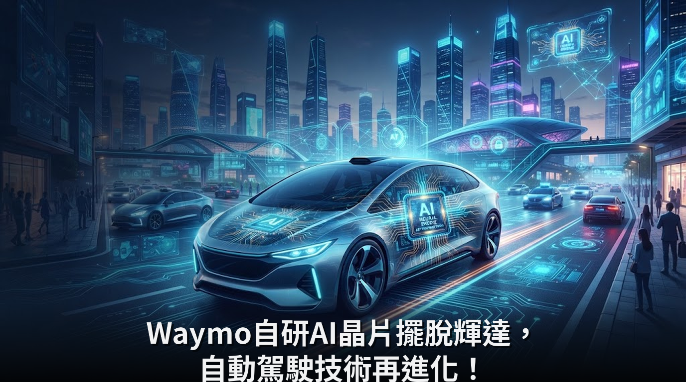 Waymo自研AI晶片擺脫輝達，自動駕駛技術再進化！