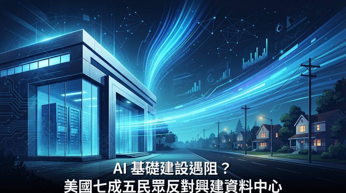 AI 基礎建設遇阻？美國七成五民眾反對興建資料中心