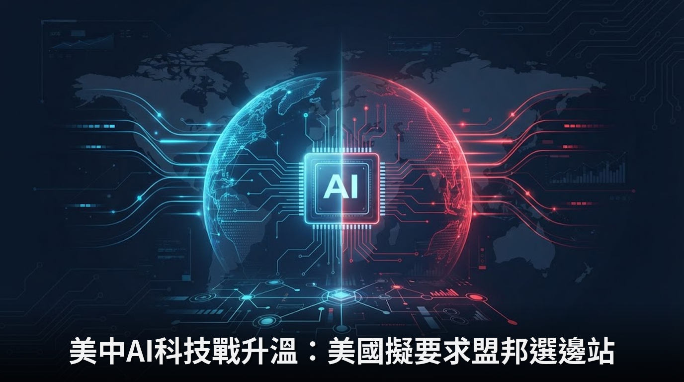 美中AI科技戰升溫：美國擬要求盟邦選邊站
