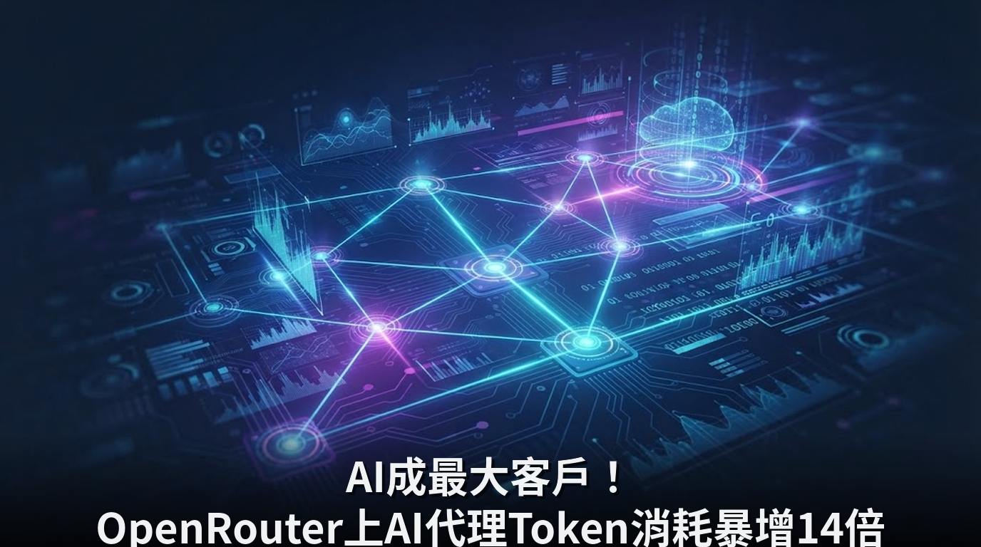 AI成最大客戶！OpenRouter上AI代理Token消耗暴增14倍