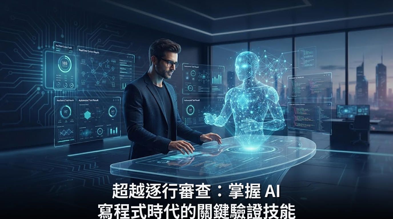 超越逐行審查：掌握 AI 寫程式時代的關鍵驗證技能