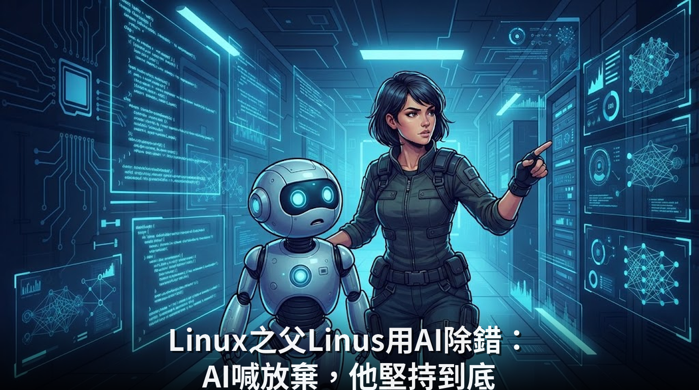 Linux之父Linus用AI除錯：AI喊放棄，他堅持到底