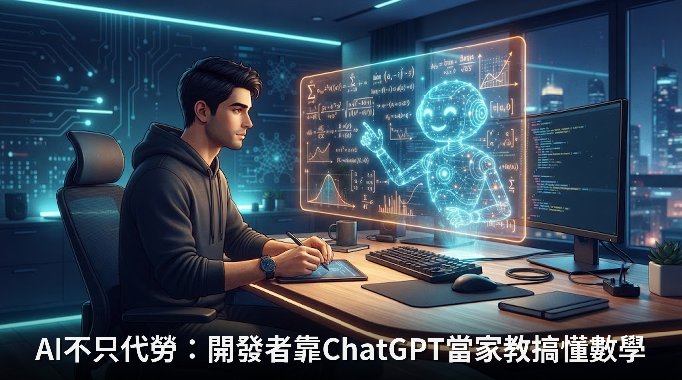 AI不只代勞：開發者靠ChatGPT當家教搞懂數學