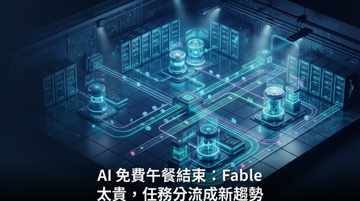 AI 免費午餐結束：Fable 太貴，任務分流成新趨勢