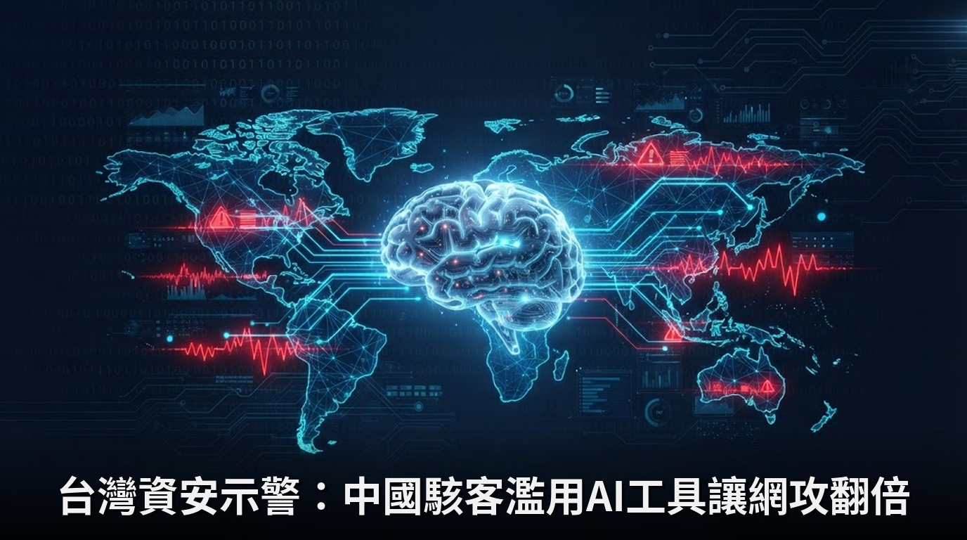 台灣資安示警：中國駭客濫用AI工具讓網攻翻倍