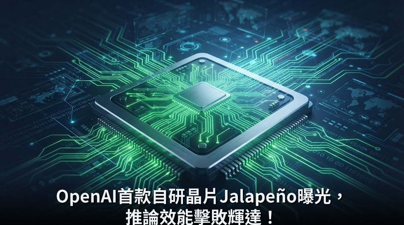 OpenAI首款自研晶片Jalapeño曝光，推論效能擊敗輝達！