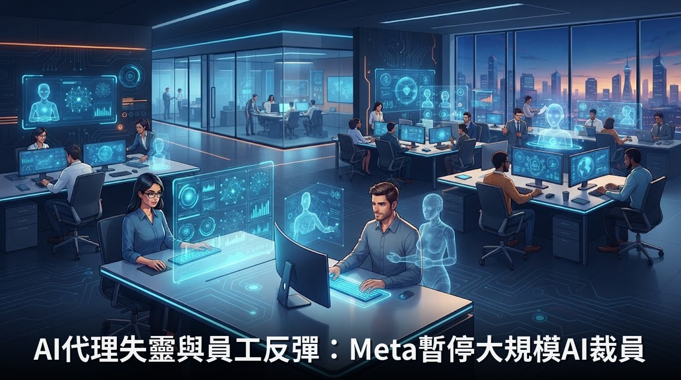 AI代理失靈與員工反彈：Meta暫停大規模AI裁員