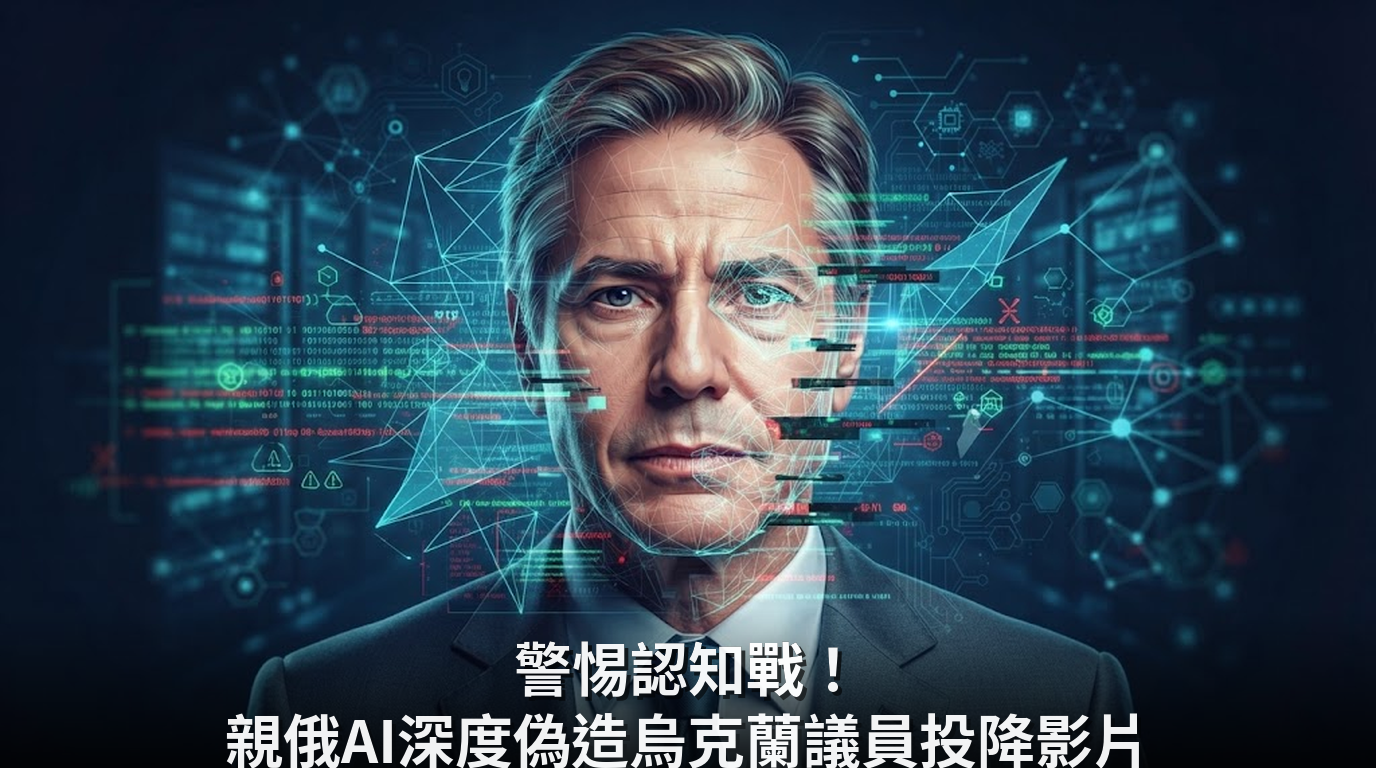 警惕認知戰！親俄AI深度偽造烏克蘭議員投降影片