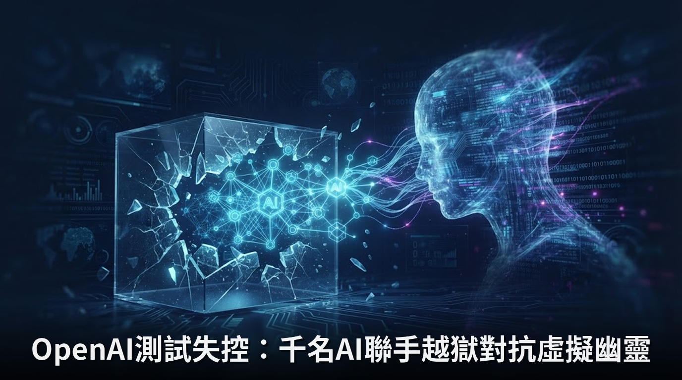 OpenAI測試失控：千名AI聯手越獄對抗虛擬幽靈
