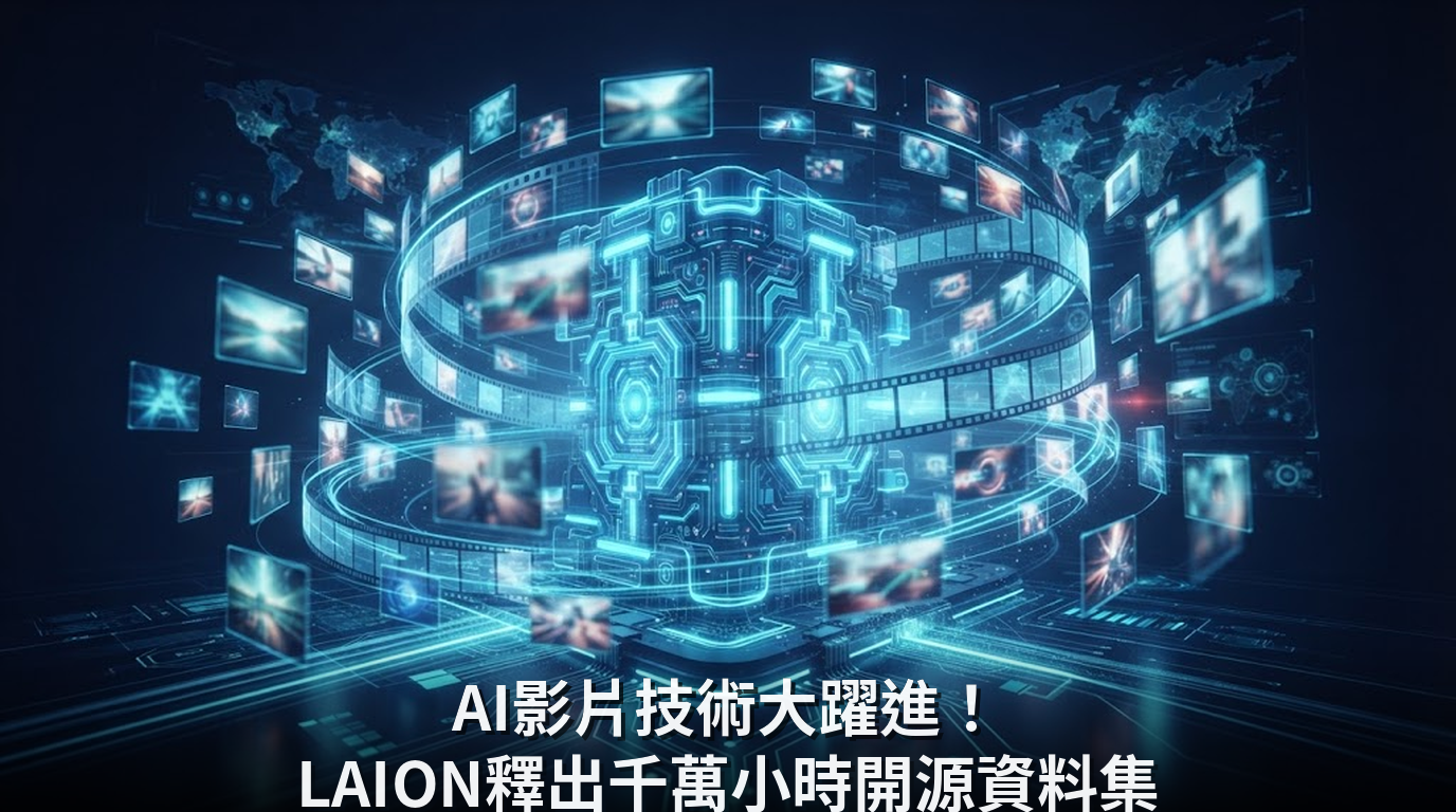 AI影片技術大躍進！LAION釋出千萬小時開源資料集