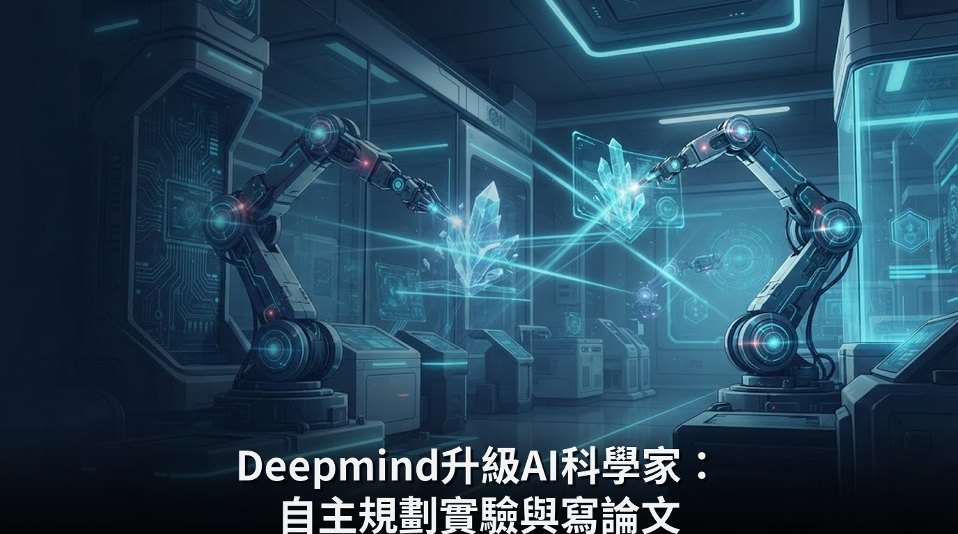 Deepmind升級AI科學家：自主規劃實驗與寫論文