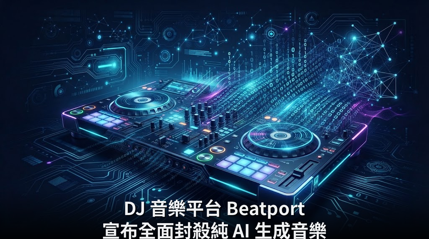 DJ 音樂平台 Beatport 宣布全面封殺純 AI 生成音樂