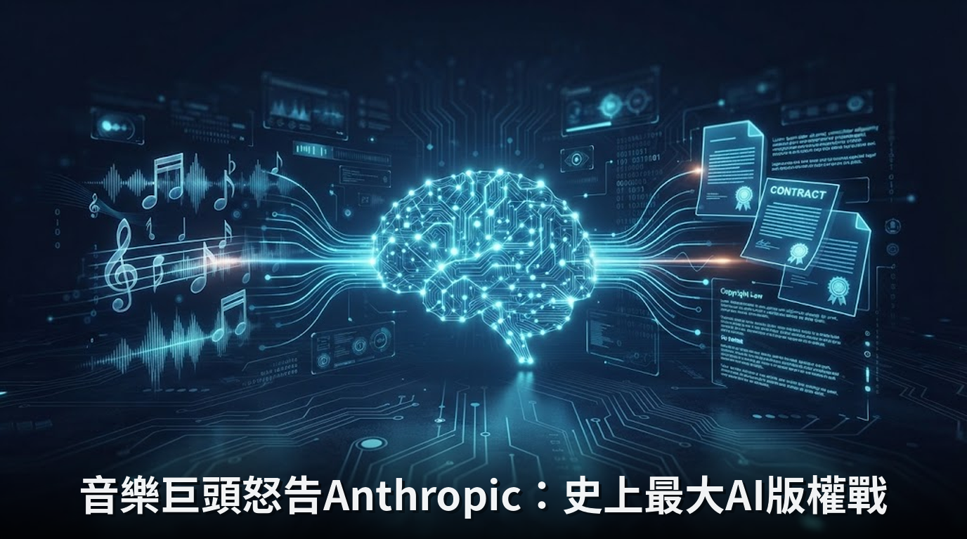音樂巨頭怒告Anthropic：史上最大AI版權戰