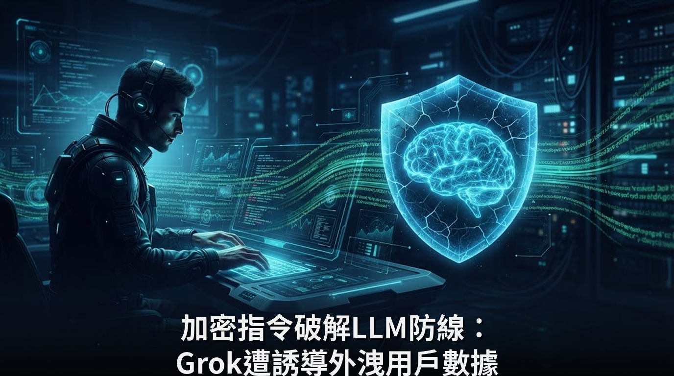 加密指令破解LLM防線：Grok遭誘導外洩用戶數據