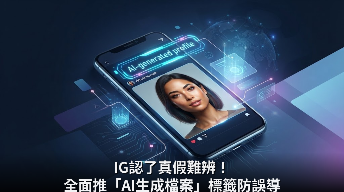 IG認了真假難辨！全面推「AI生成檔案」標籤防誤導