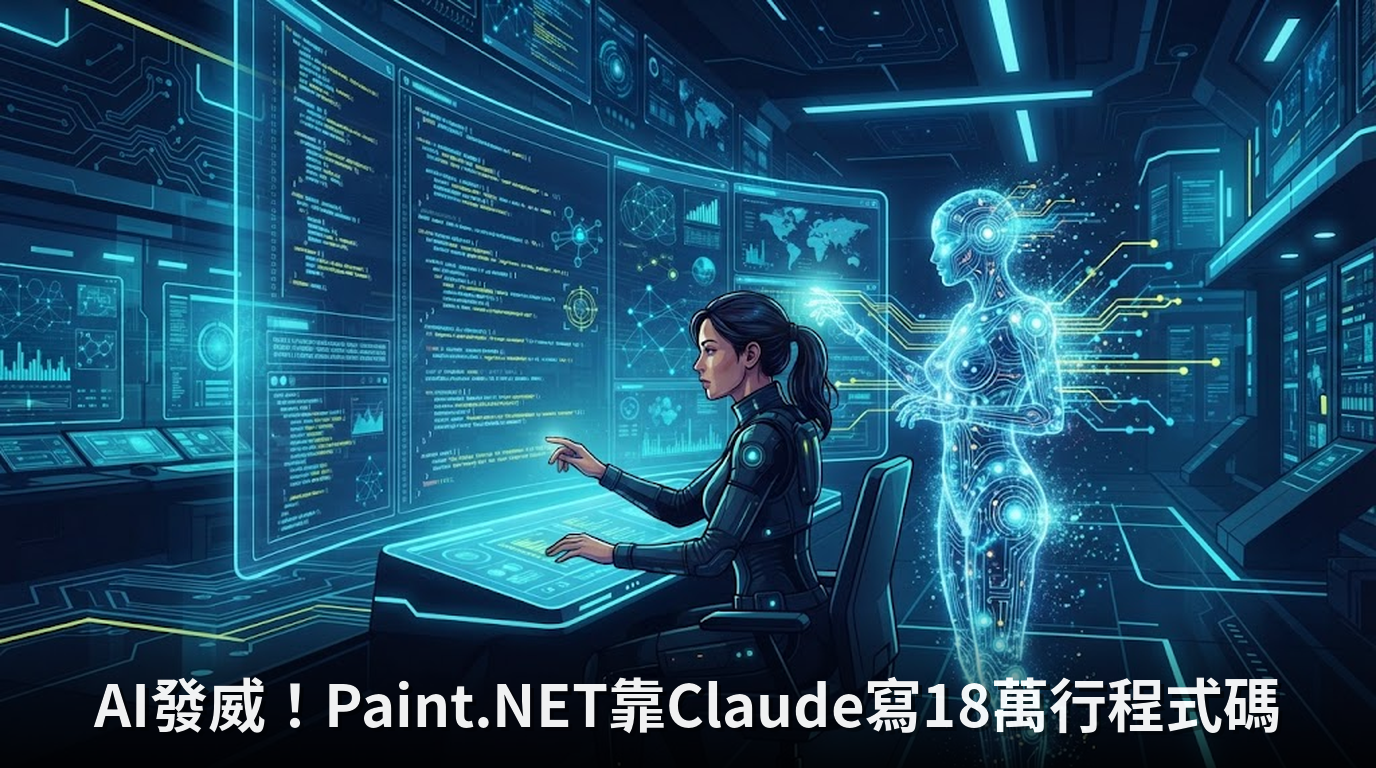AI發威！Paint.NET靠Claude寫18萬行程式碼