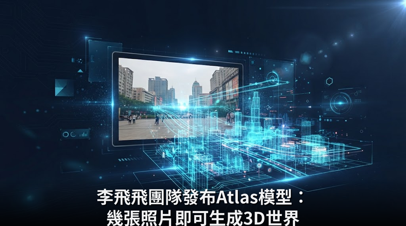 李飛飛團隊發布Atlas模型：幾張照片即可生成3D世界