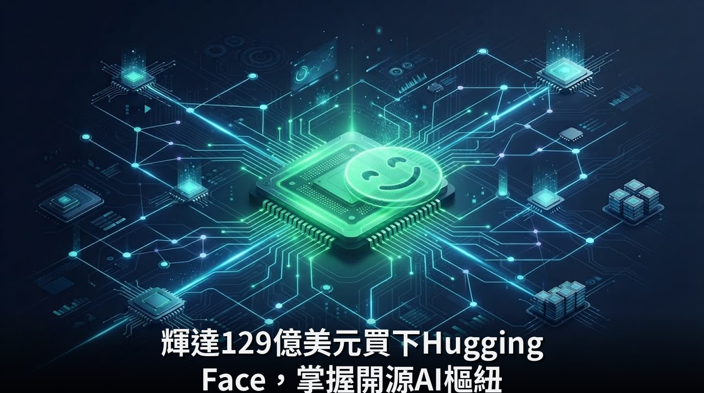 輝達129億美元買下Hugging Face，掌握開源AI樞紐