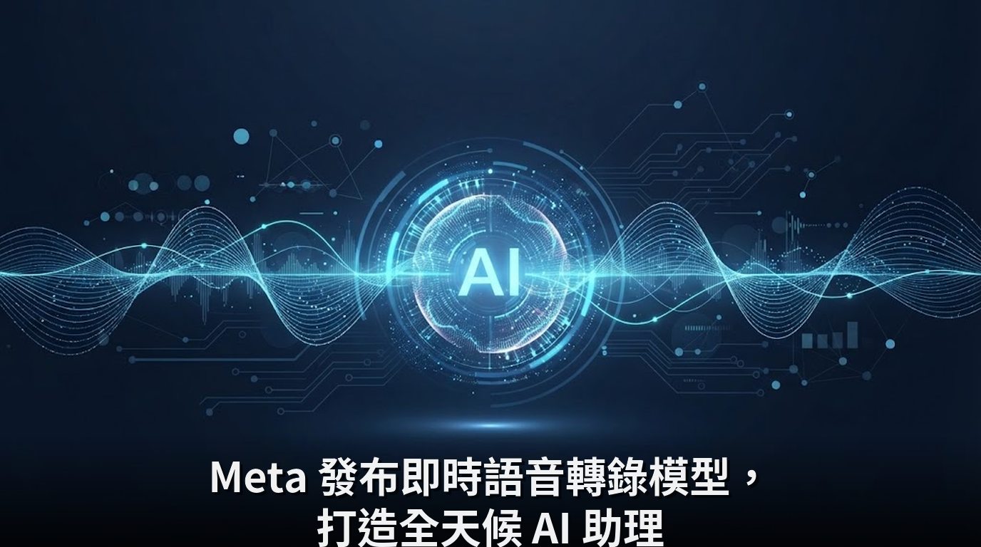 Meta 發布即時語音轉錄模型，打造全天候 AI 助理