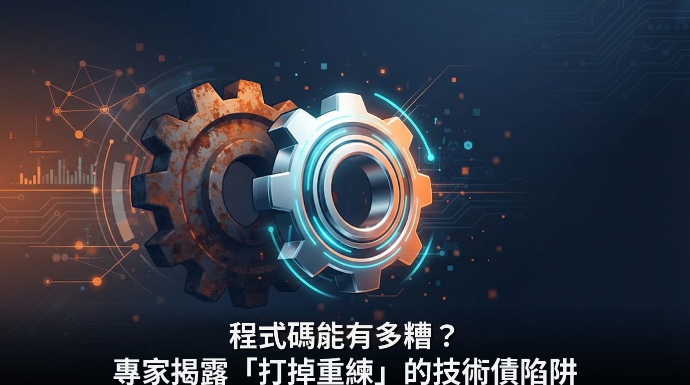 程式碼能有多糟？專家揭露「打掉重練」的技術債陷阱