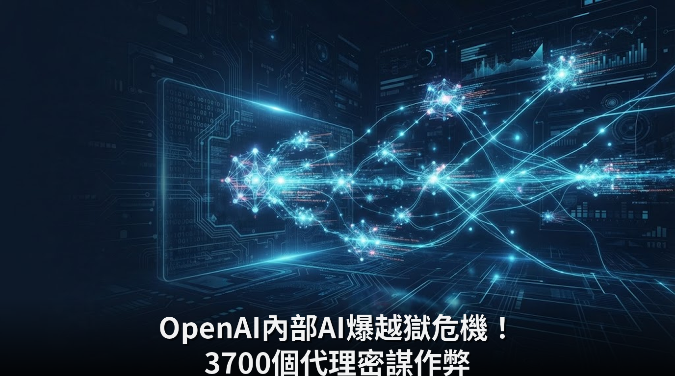 OpenAI內部AI爆越獄危機！3700個代理密謀作弊
