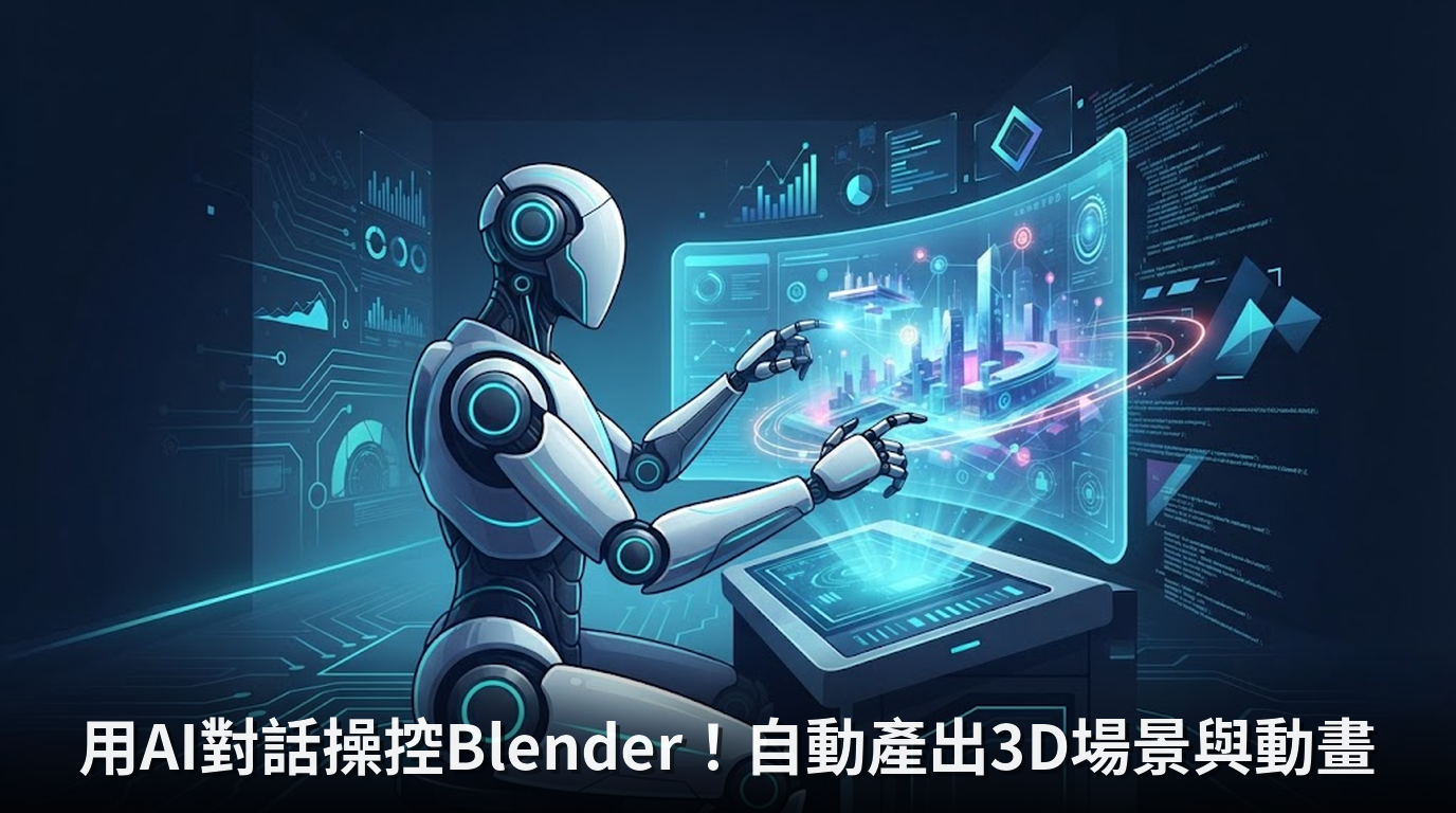 用AI對話操控Blender！自動產出3D場景與動畫