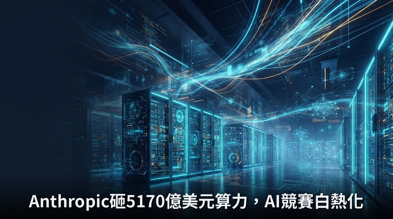 Anthropic砸5170億美元算力，AI競賽白熱化