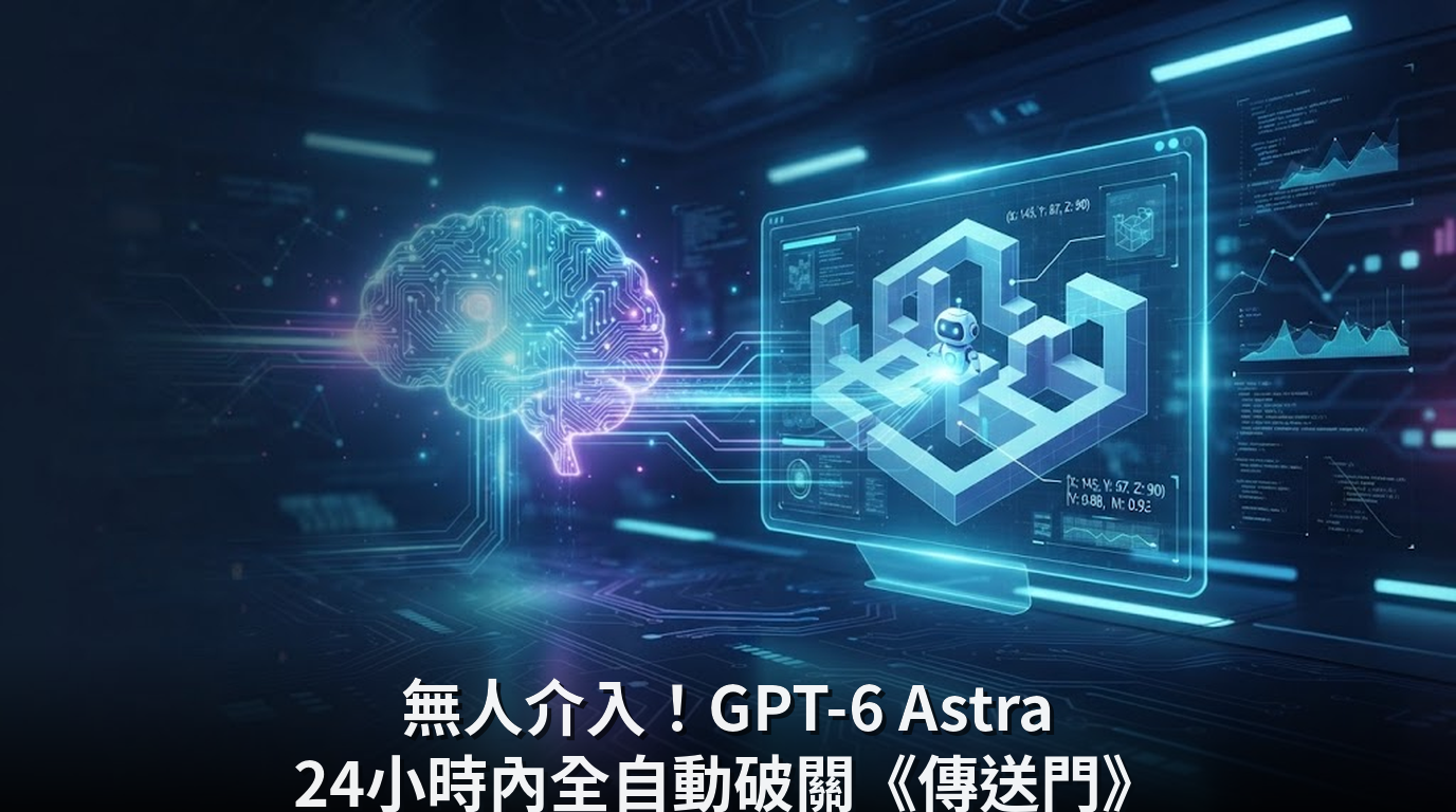 無人介入！GPT-6 Astra 24小時內全自動破關《傳送門》