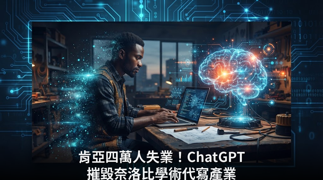 肯亞四萬人失業！ChatGPT 摧毀奈洛比學術代寫產業