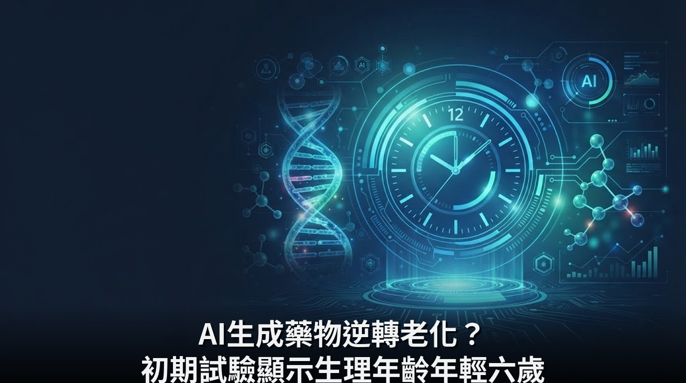 AI生成藥物逆轉老化？初期試驗顯示生理年齡年輕六歲