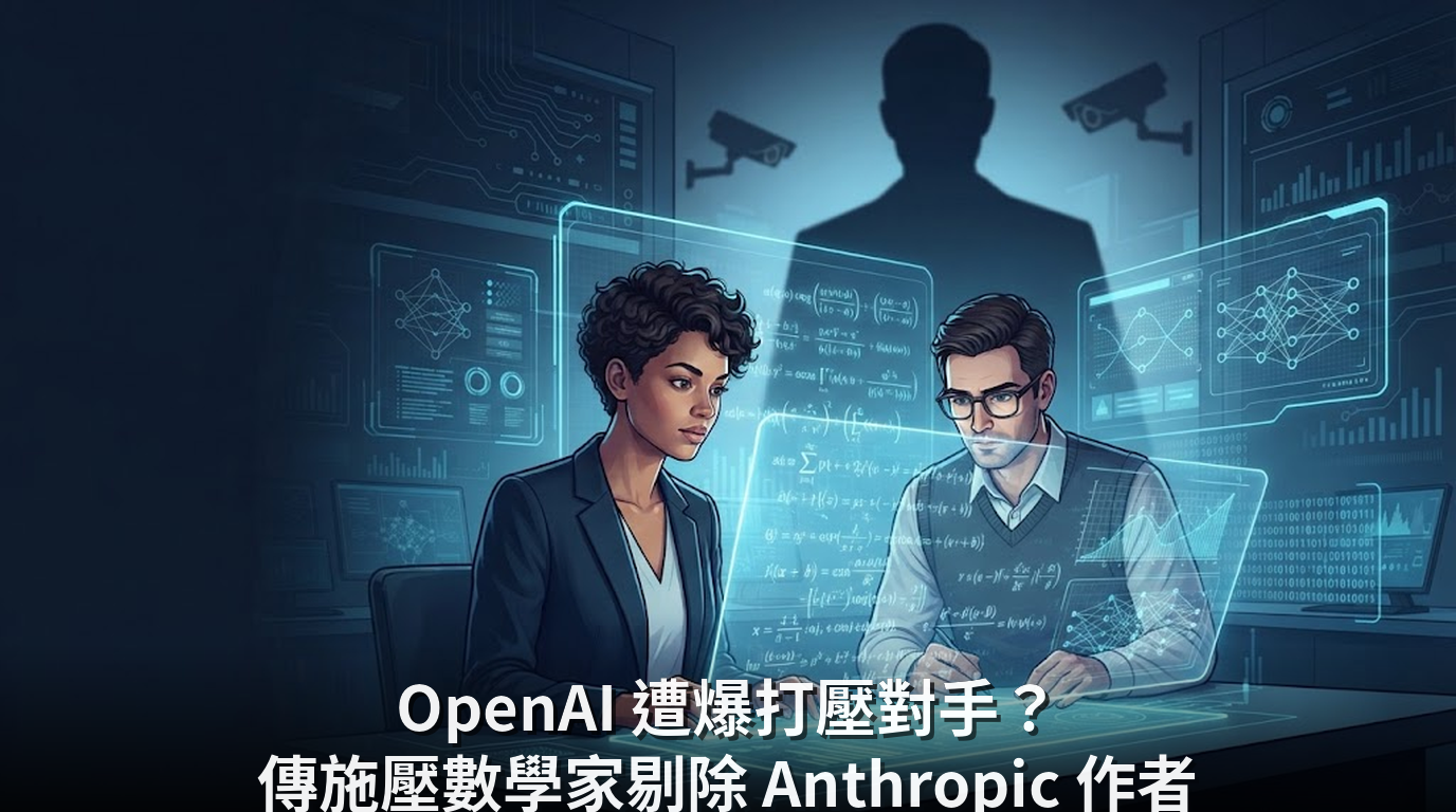 OpenAI 遭爆打壓對手？傳施壓數學家剔除 Anthropic 作者