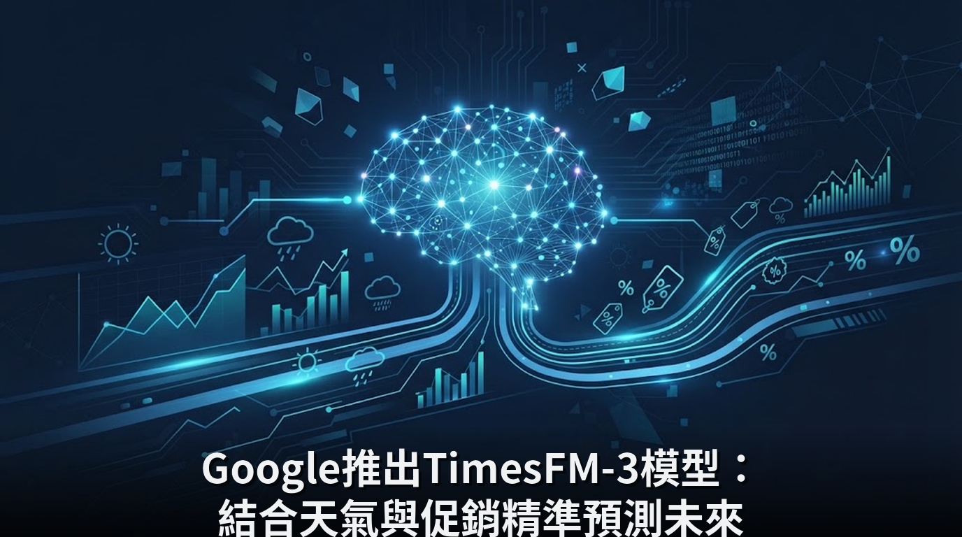 Google推出TimesFM-3模型：結合天氣與促銷精準預測未來