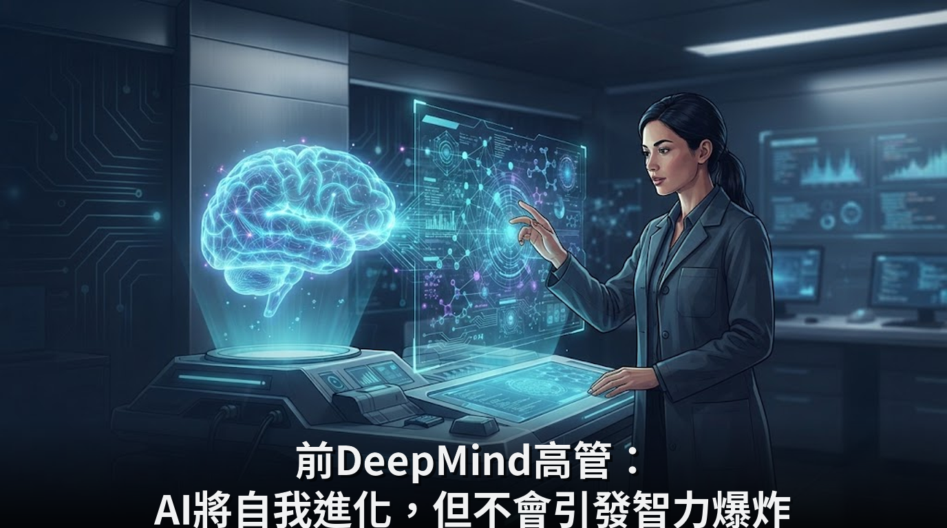 前DeepMind高管：AI將自我進化，但不會引發智力爆炸