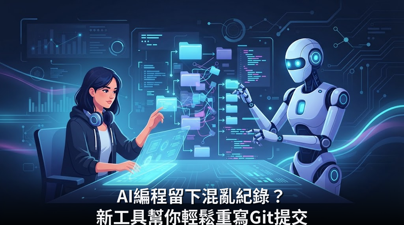 AI編程留下混亂紀錄？新工具幫你輕鬆重寫Git提交
