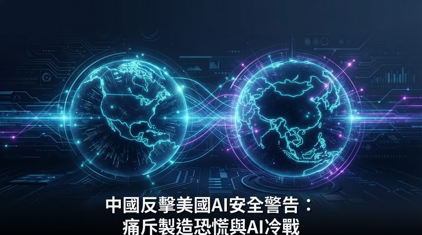 中國反擊美國AI安全警告：痛斥製造恐慌與AI冷戰
