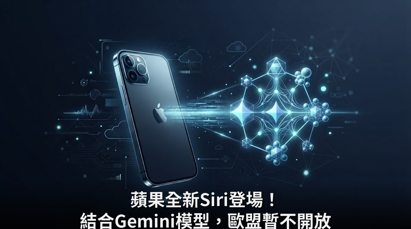 蘋果全新Siri登場！結合Gemini模型，歐盟暫不開放