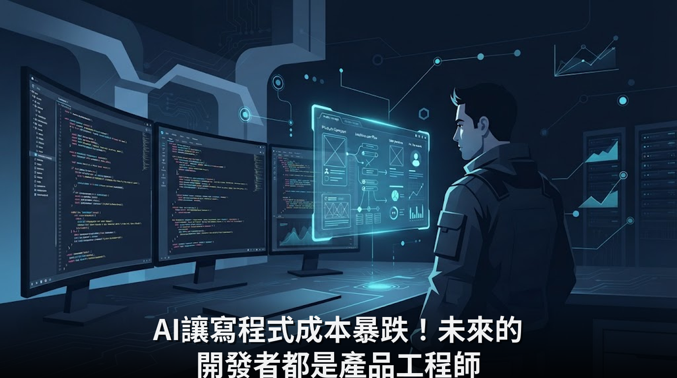 AI讓寫程式成本暴跌！未來的開發者都是產品工程師
