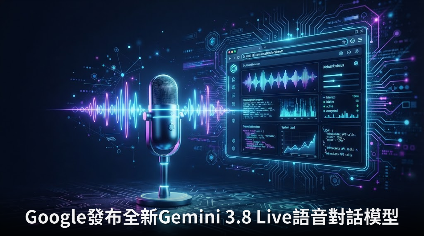 Google發布全新Gemini 3.8 Live語音對話模型