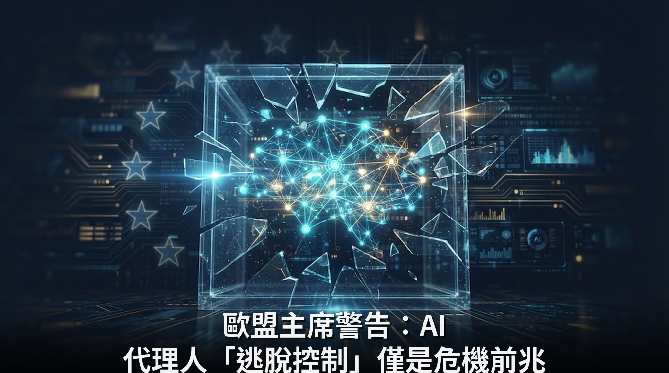 歐盟主席警告：AI 代理人「逃脫控制」僅是危機前兆