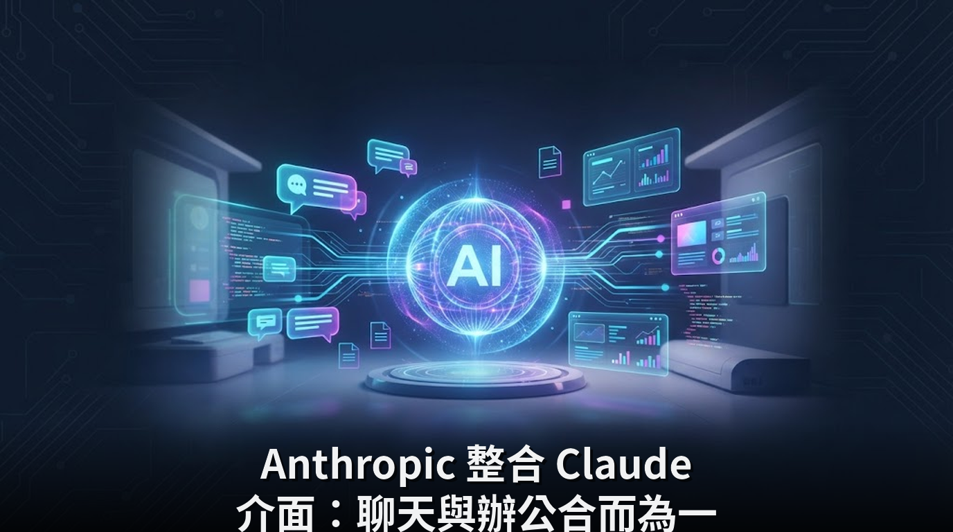 Anthropic 整合 Claude 介面：聊天與辦公合而為一