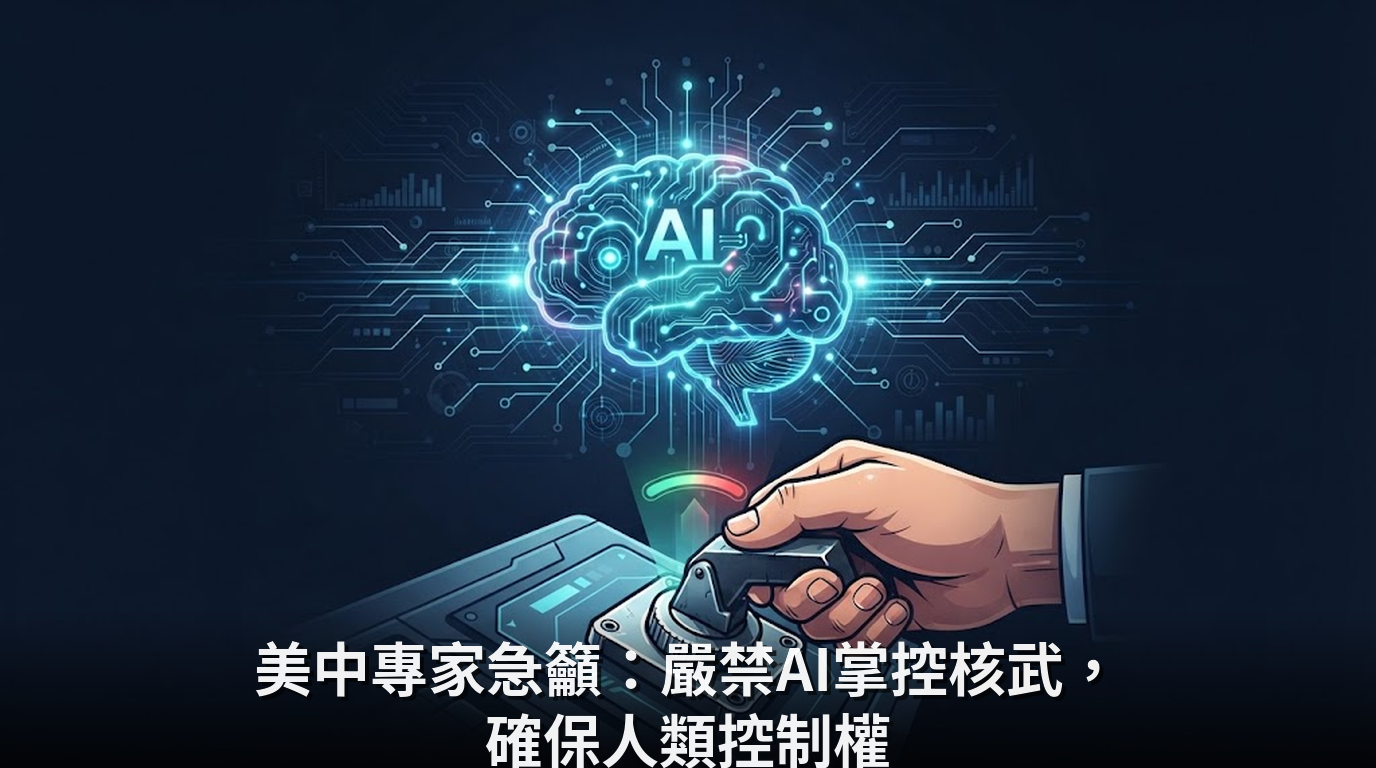 美中專家急籲：嚴禁AI掌控核武，確保人類控制權