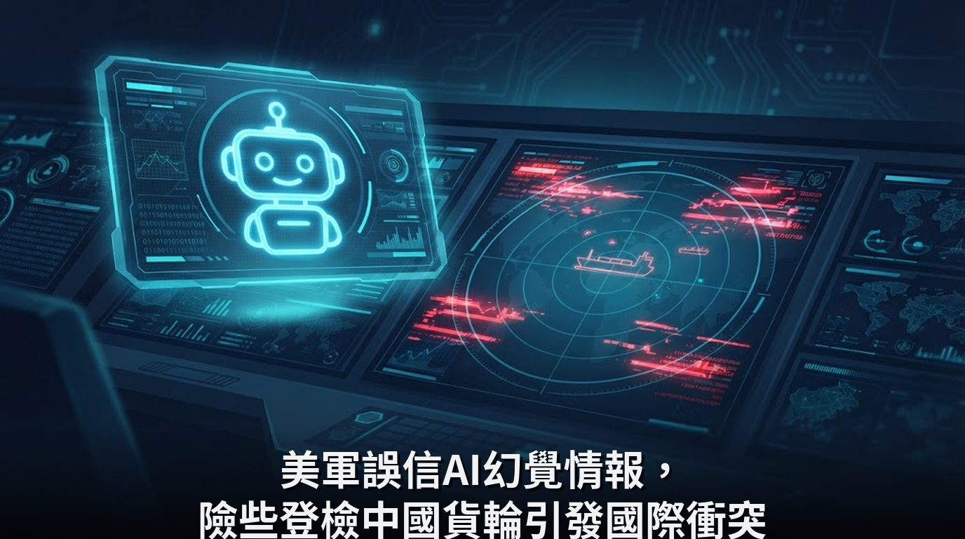 美軍誤信AI幻覺情報，險些登檢中國貨輪引發國際衝突