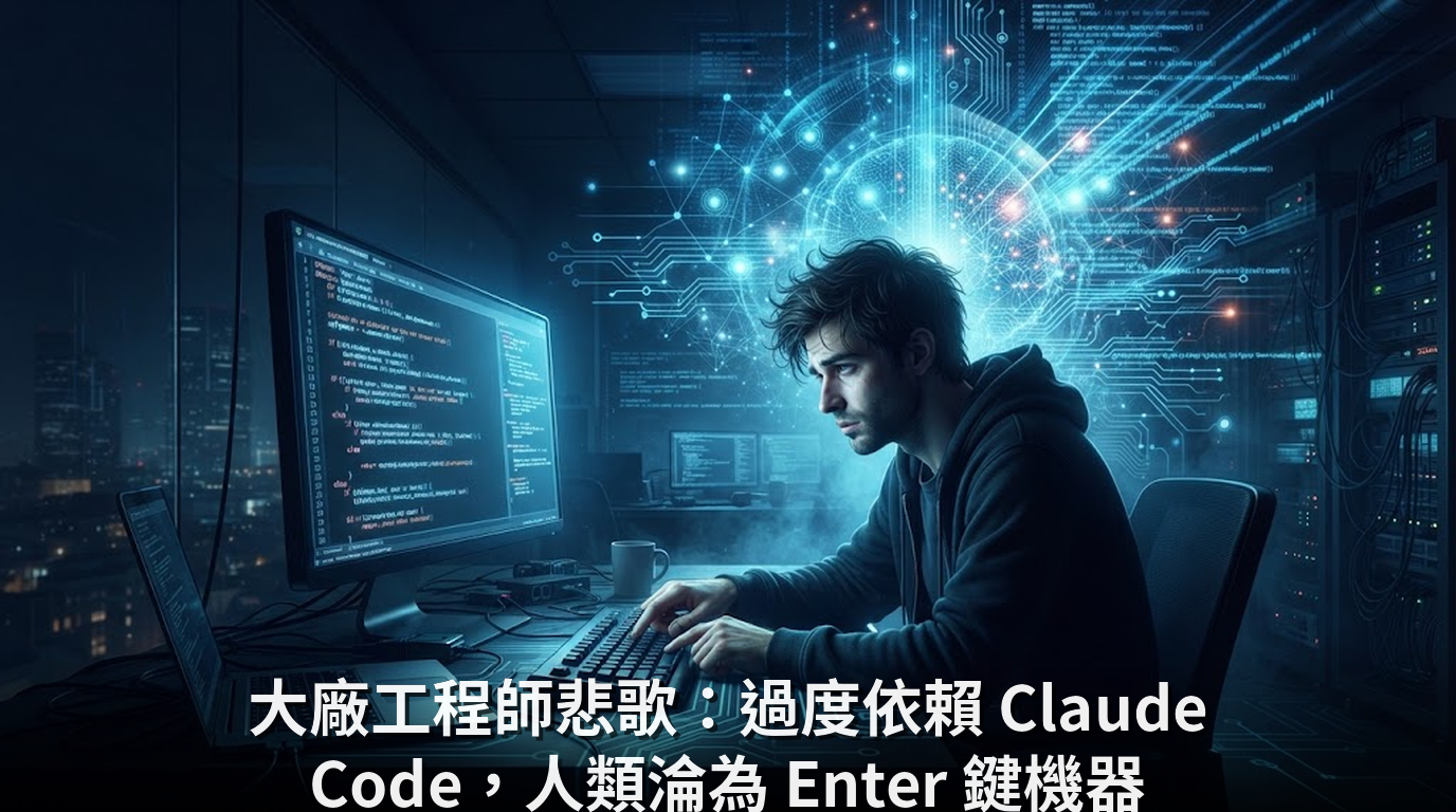 大廠工程師悲歌：過度依賴 Claude Code，人類淪為 Enter 鍵機器