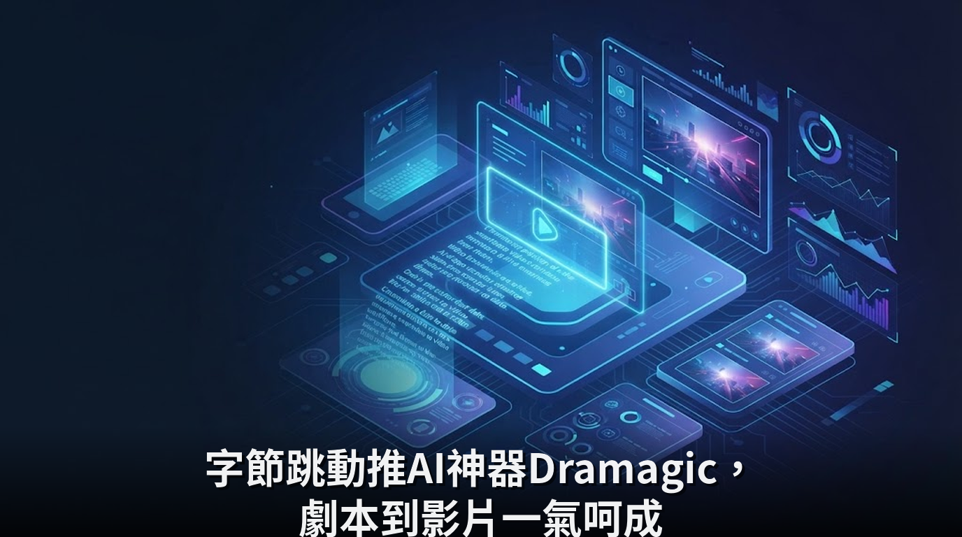 字節跳動推AI神器Dramagic，劇本到影片一氣呵成