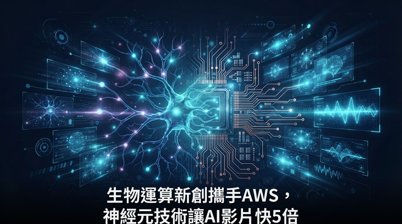 生物運算新創攜手AWS，神經元技術讓AI影片快5倍