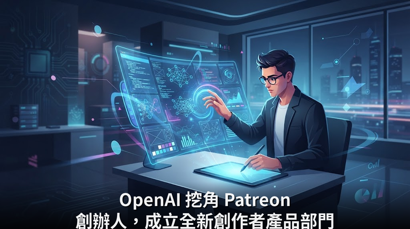 OpenAI 挖角 Patreon 創辦人，成立全新創作者產品部門