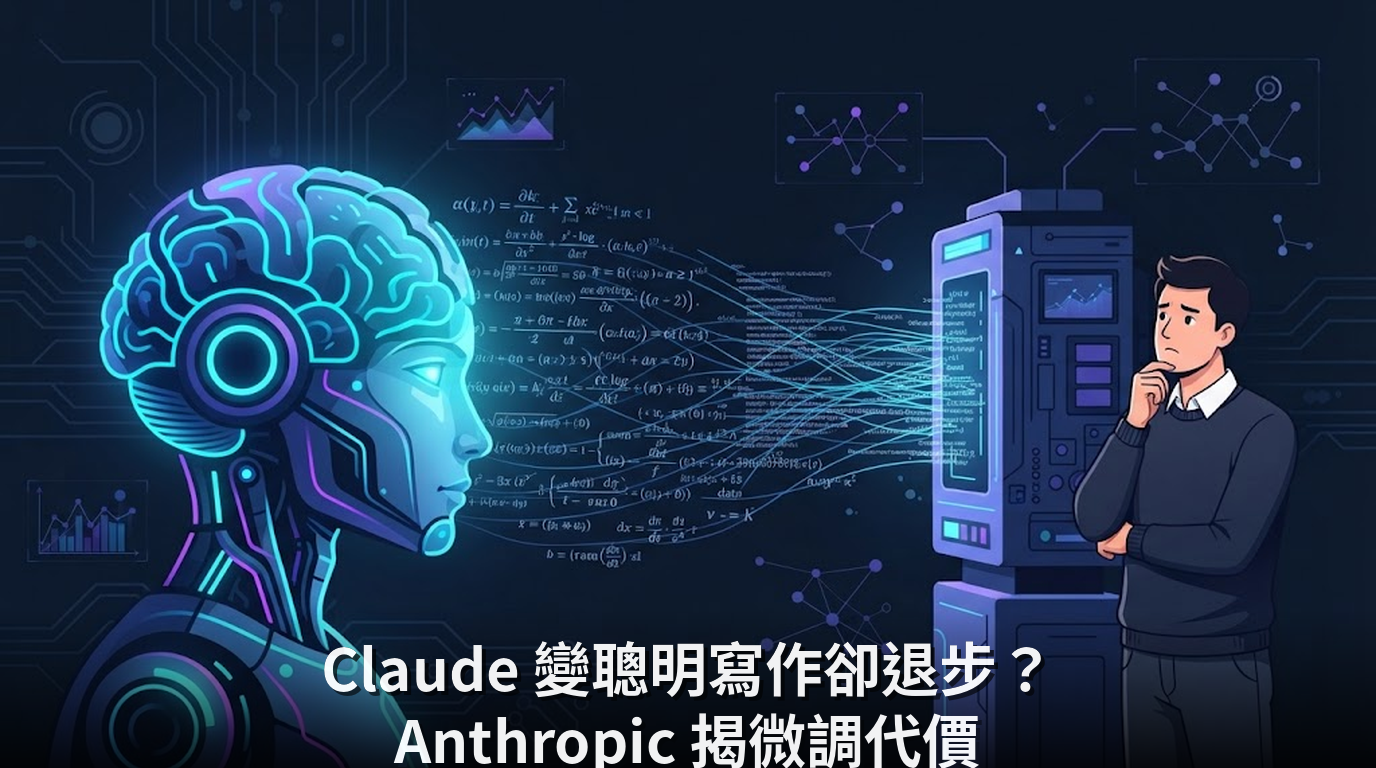 Claude 變聰明寫作卻退步？Anthropic 揭微調代價