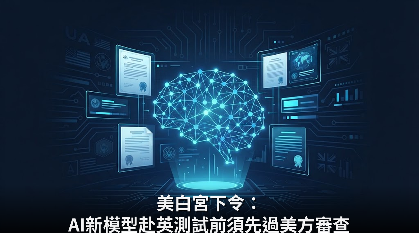 美白宮下令：AI新模型赴英測試前須先過美方審查